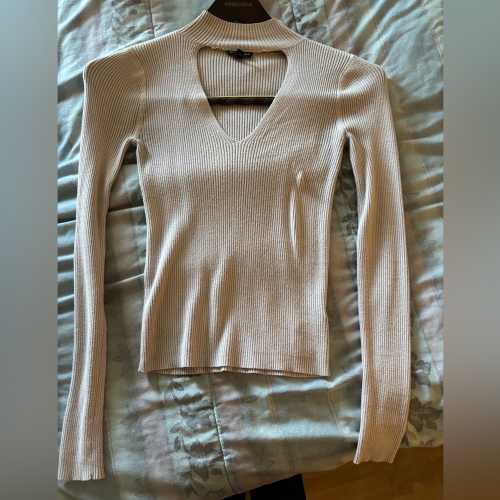 Express light pink top